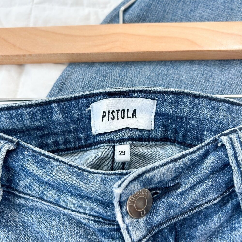 PISTOLA Light Wash High Rise Skinny Jeans Size 29 EUC - Picture 3 of 7